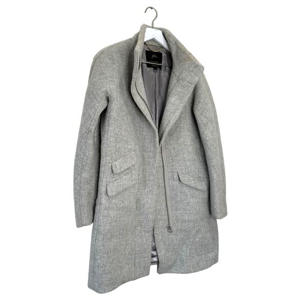J.Crew Italian Stadium Cloth Wool Coat by Nello Gori Gray Size 2 - Picture 4 of 11